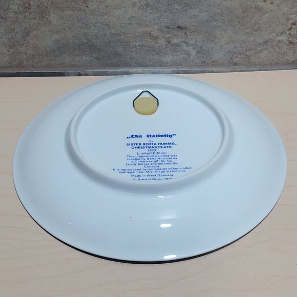 Schmid Hummel Christmas Plate 1973 Che Nativity What A Nativity Decorative Wall - Picture 4 of 10